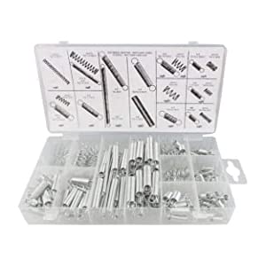 ZIBUYU Springs Extension of Zinc Plated Compression Tension Springs for Projects Repair Tool Assortment Kit for 3D Printer, Machine DIY or Home Repairs, Silver - 200 Pcs ZIBUYU Springs Extension of Zinc Plated Compression Tension Springs for Projects Repair Tool Assortment Kit for 3D Printer, Machine DIY or Home Repairs, Silver - 200 Pcs